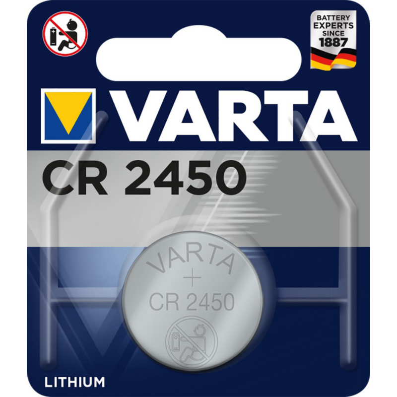 Varta  Professional Electronics Knopfzelle Batterie CR 2450 1er Blister | 04008496270972