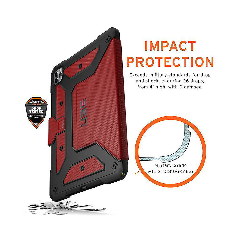 UAG Urban Armor Gear Metropolis Case Apple iPad Pro 11" (2020) magma rot
