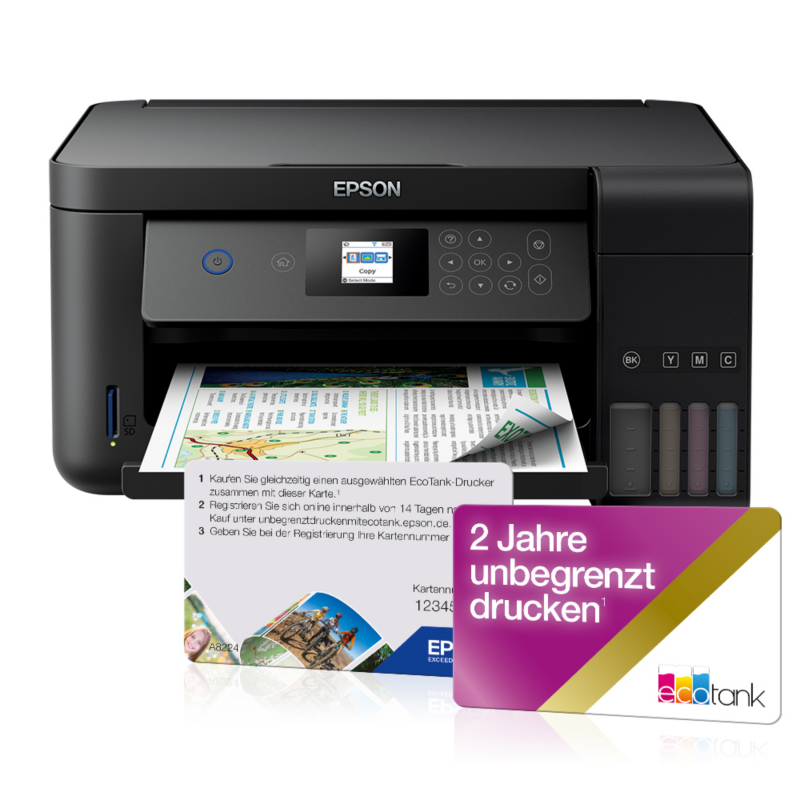 Epson  EcoTank ET-2750 Multifunktionsdrucker + 2 Jahre unbegrenzt drucken* | 08715946677163