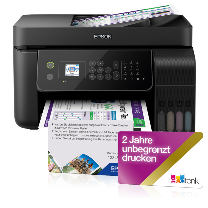 Epson  EcoTank ET-4700 Multifunktionsdrucker + 2 Jahre unbegrenzt drucken* | 08715946677187