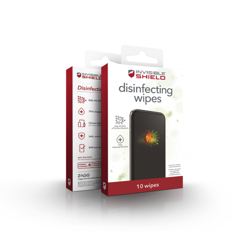 invisibleSHIELD ZAGG  Desinfektionstücher | 00840056126367