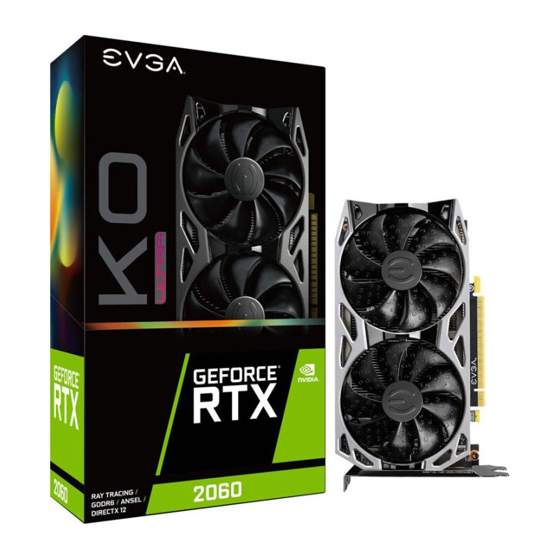 Evga  GeForce RTX 2060 KO Ultra Gaming 6GB GDDR6 Grafikkarte DP/HDMI/DVI | 04250812436443