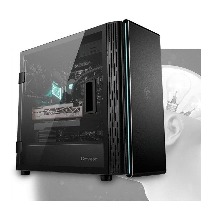 Cyberport - MSI Creator 400M MIDI Tower Creator Gehäuse mit Echtglas Seitenfenster für nur 104,89€ inkl. Versand