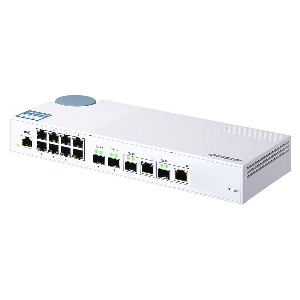 QNAP QSW-M408-2C 8 Port Desktop Switch Web Managed 1G/2xCombo 10G SFP+