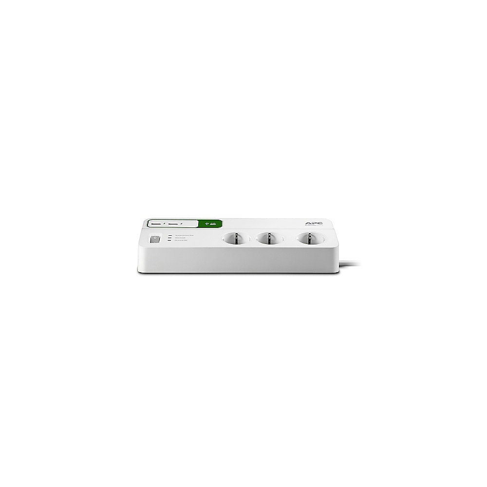 APC SurgeArrest Essential 6-fach 2x USB (PM6U-GR) Überspannungsschutz