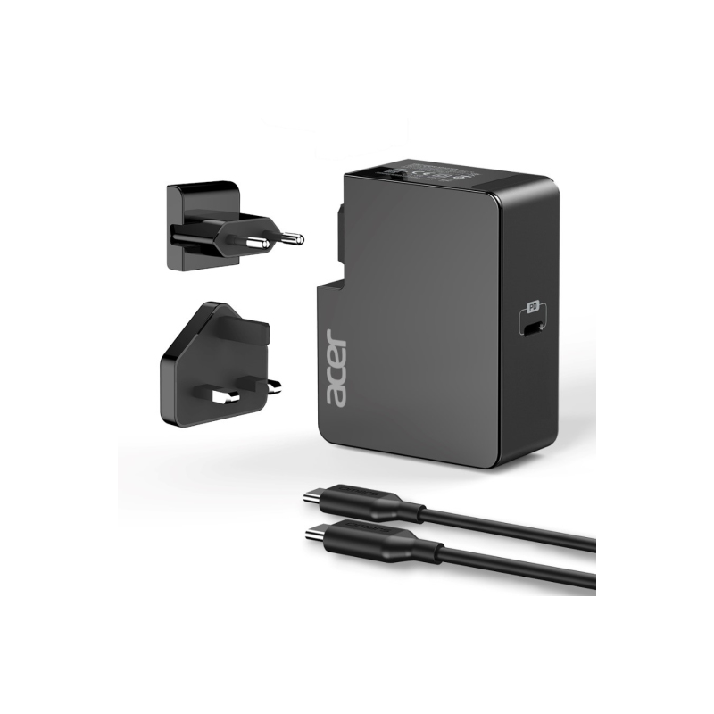 Acer  45 Watt USB-C Travel Charger NP.ADT0A.077 schwarz für  Notebooks | 04712842944638