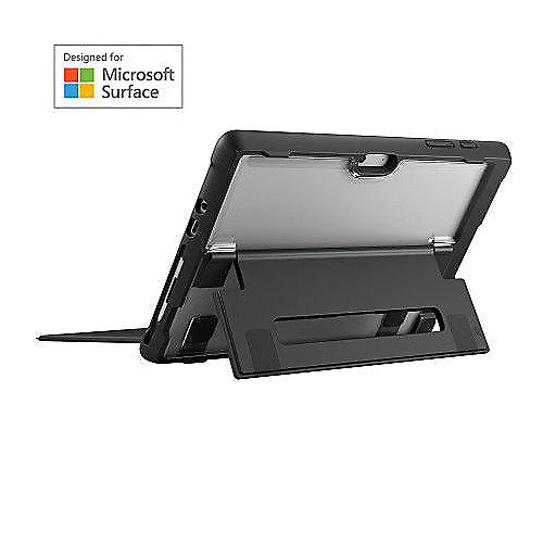 STM Dux Case für Microsoft Surface Go 2 / Go, schwarz/transparent