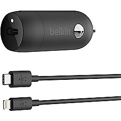 Belkin 18 Watt USB-C Kfz-Ladeger&auml;t mit Kabel 1,2m Schwarz