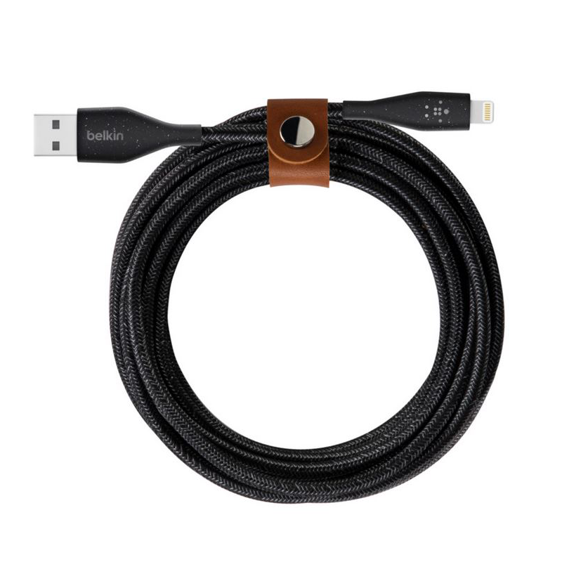 Belkin  DuraTek Plus Lightning/USB-A Kabel 3m Schwarz | 00745883769605