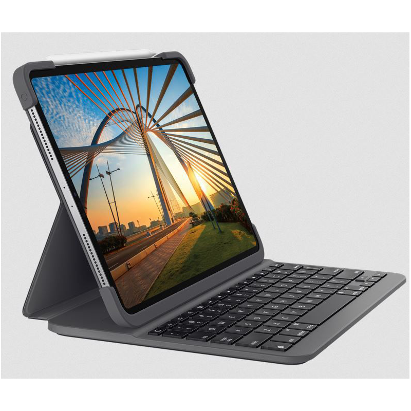 Logitech  Slim Folio Pro Tastatur-Case für Apple iPad 11 (1./2. Gen.) | 05099206090576