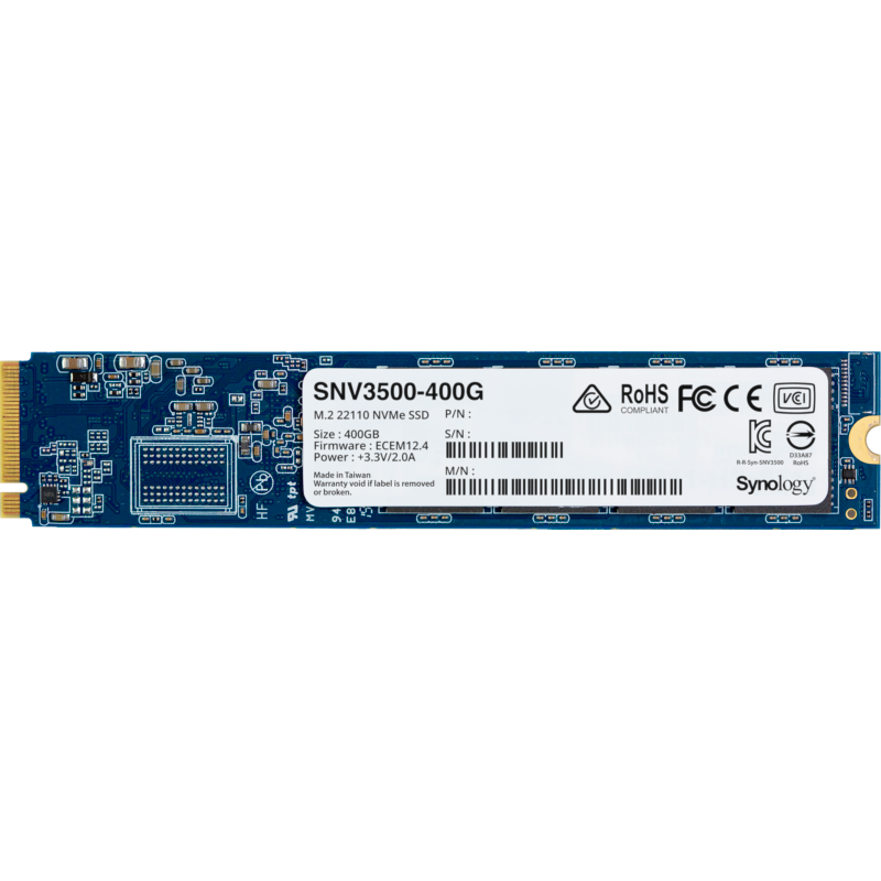 Synology  SNV3500-400G PCIe3.0 NVMe SSD für NAS 400GB M.2 22110 | 00846504003969