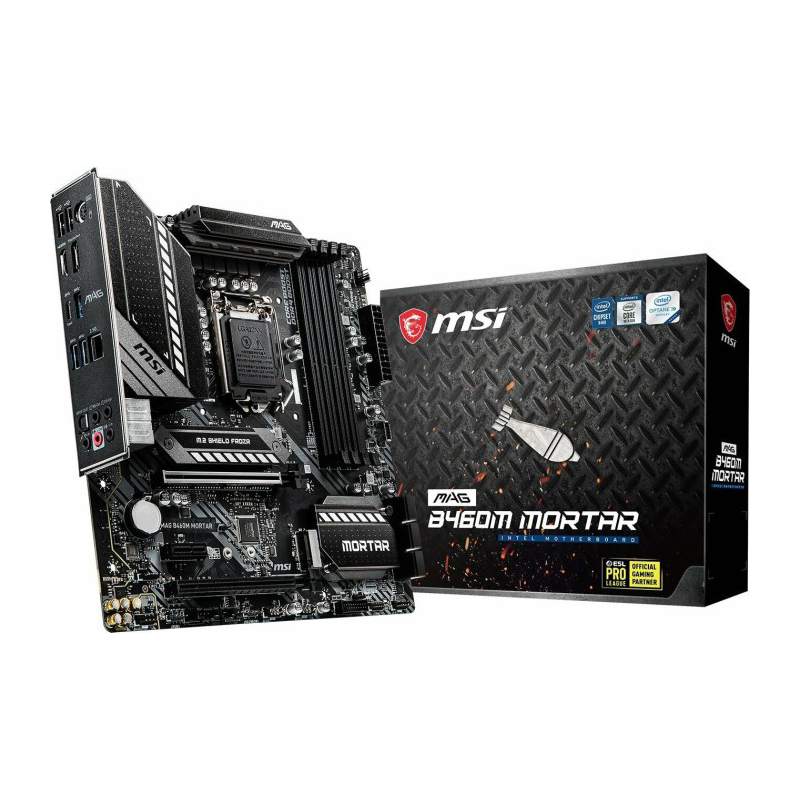 MSI  MAG B460M MORTAR mATX Mainboard Sockel 1200 M.2/DP/HDMI/USB3.2 | 04719072725020
