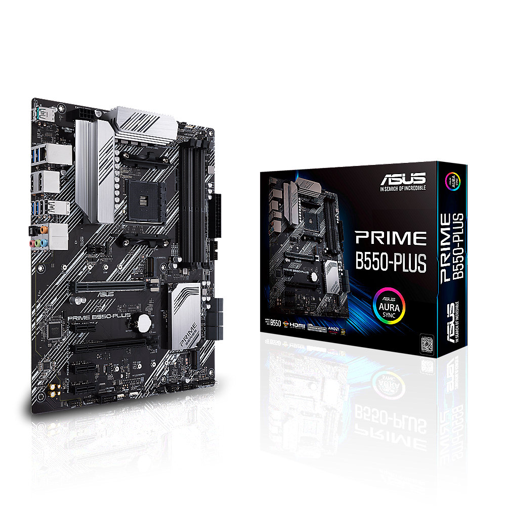 ASUS Prime B550-Plus ATX Mainboard Sockel AM4 M.2/USB3.2/HDMI/DVI/VGA