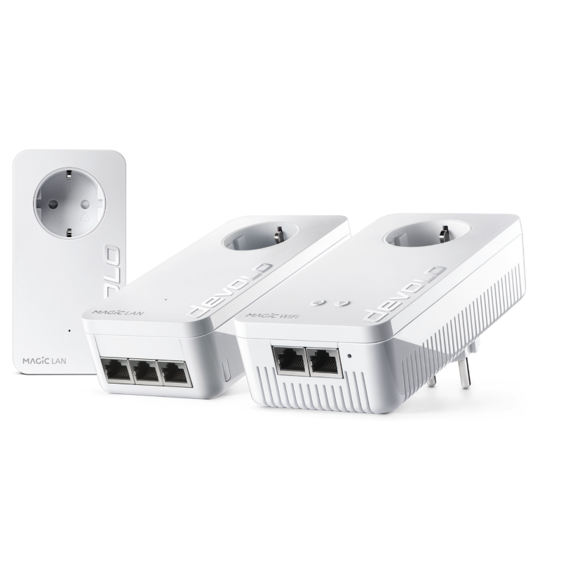Devolo  Magic 2 WiFi Streaming Kit (2400Mbit, Powerline + WLAN ac, 6x LAN, Mesh) | 04250059687288