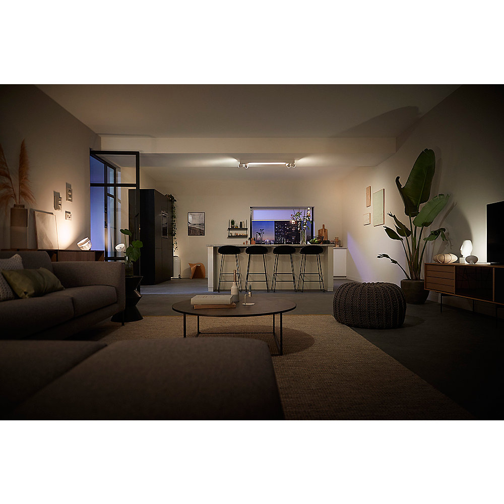 Philips Hue White &amp; Color Ambiance BT Centris Spot 4 flg. weiß 4200lm