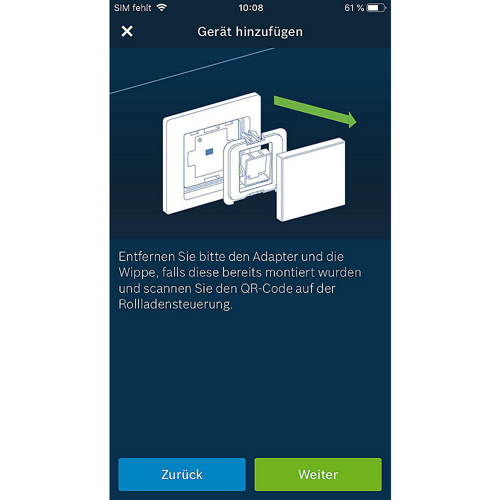 Bosch Smart Home Unterputzschalter Rolladen 4er Set