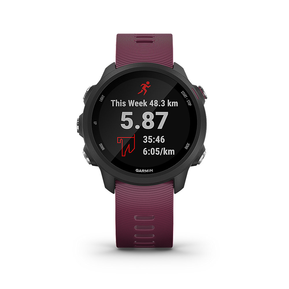 Garmin Forerunner 245 Multisport-Smartwatch dunkelrot