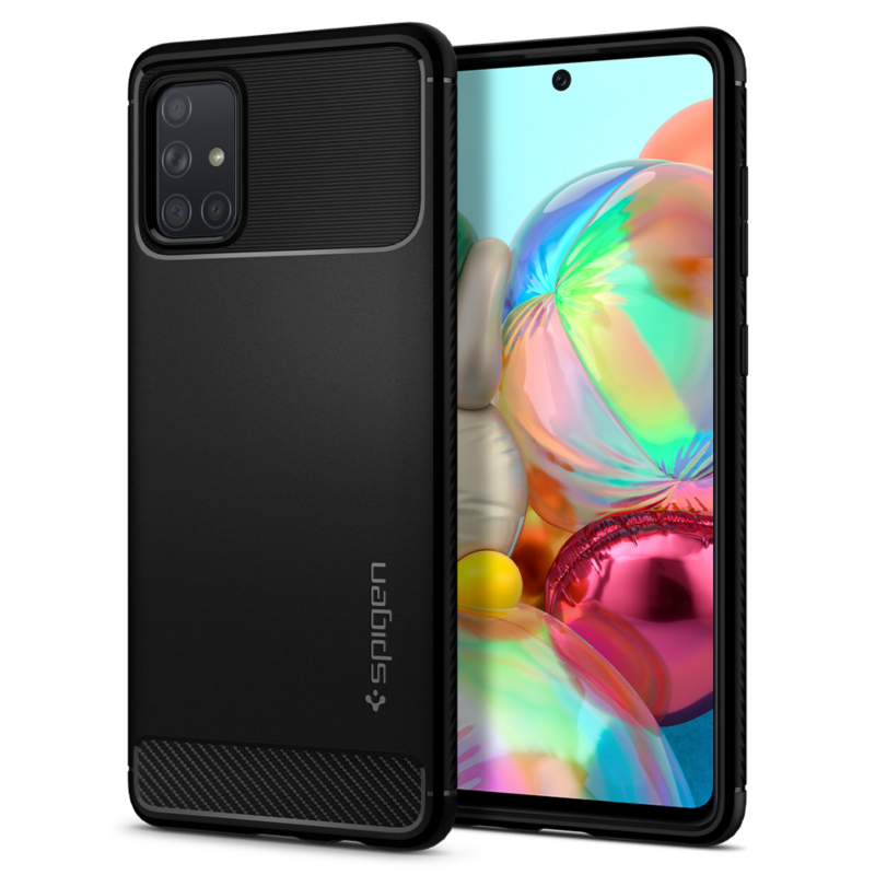 Spigen  Galaxy A71 Case Rugged Armor Matt Schwarz | 08809685624271