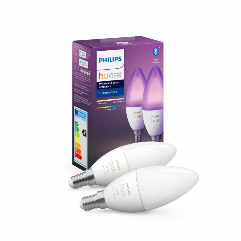 Doppelpack Philips Hue White Ambiance & Colour E14 mit Bluetooth & Zigbee