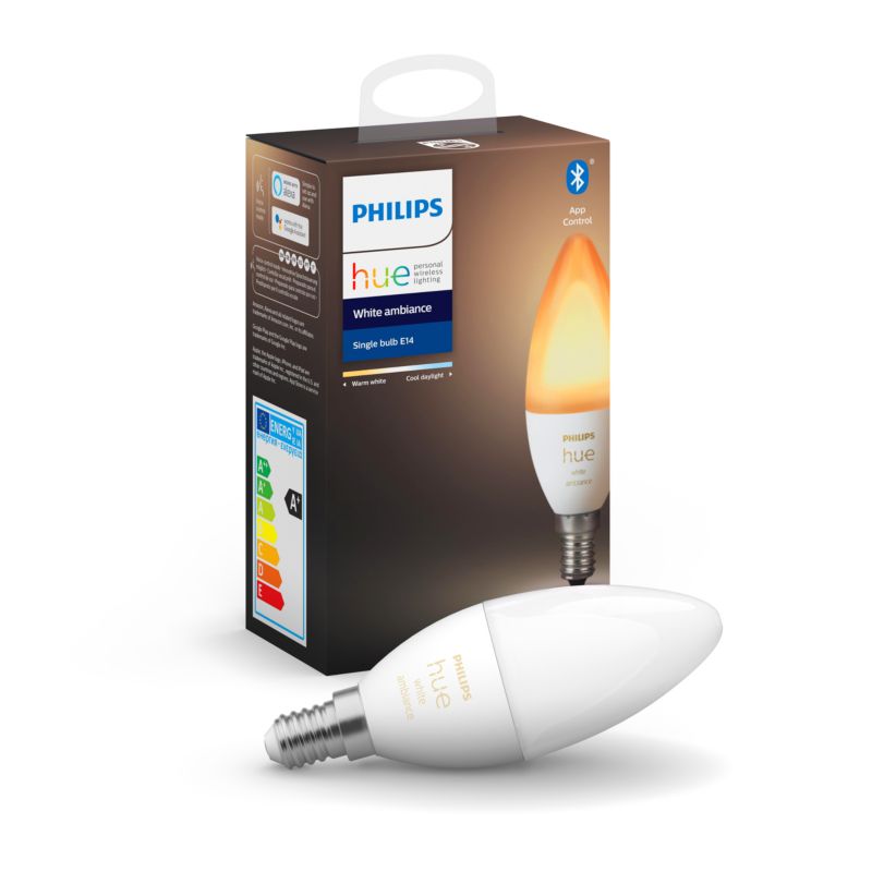 Einzelpack Philips Hue White Ambiance E14 mit Bluetooth & Zigbee