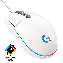 Logitech G203 LIGHTSYNC Kabelgebundene Gaming Maus Wei&szlig;