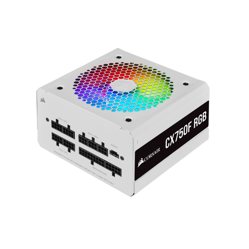 Corsair  CX750F RGB 750W ATX 80+ Bronze Netzteil (modular) 120mm Lüfter weiß | 00840006620679
