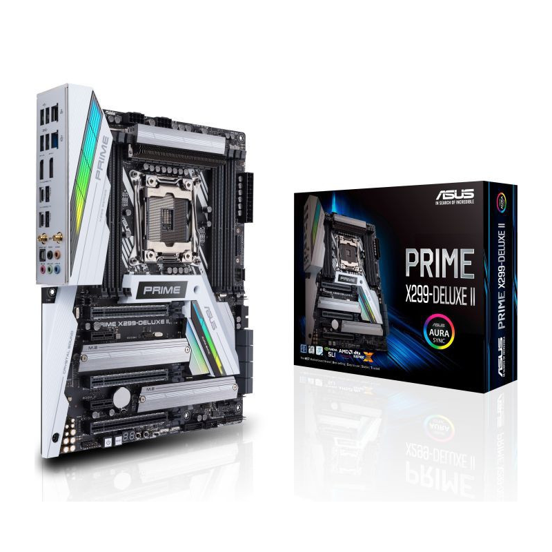 Asus  PRIME X299-DELUXE II ATX Mainboard Sockel 2066 USB3.1(Gen2)/M.2/WiFi/2xLAN | 04718017174633