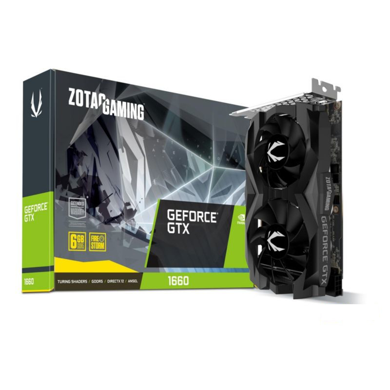 Zotac  GAMING GeForce GTX 1660 Twin Fan 6GB GDDR5 Grafikkarte HDMI/3xDP | 04895173619878