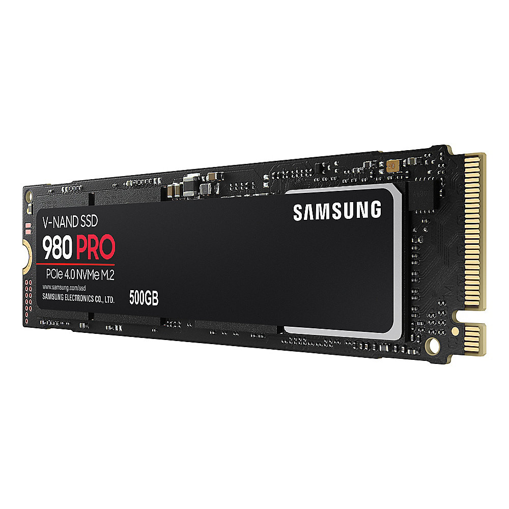 Samsung 980 PRO Interne NVMe SSD 500 GB M.2 2280 PCIe 4.0 V-NAND MLC
