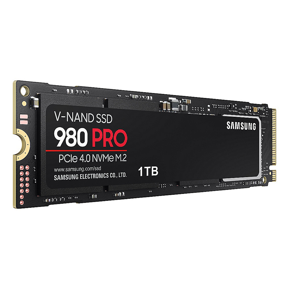 Samsung 980 PRO Interne NVMe SSD 1 TB M.2 2280 PCIe 4.0 3D-NAND TLC