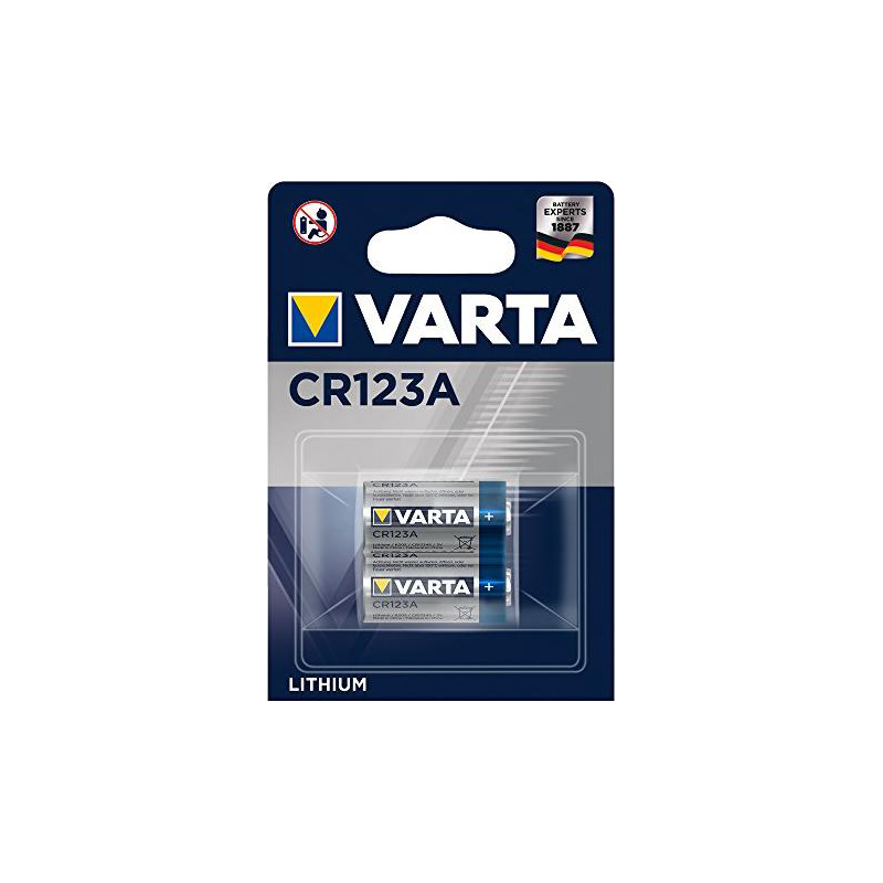 Varta  Professional Photo Lithium Batterie CR 123A 2er Blister | 04008496537327