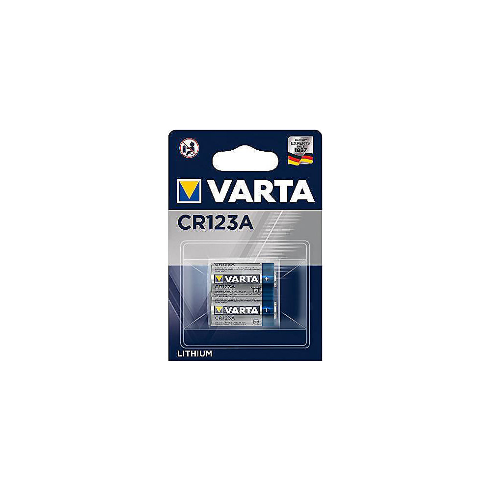 VARTA Professional Lithium Batterie CR 123A 2er Blister