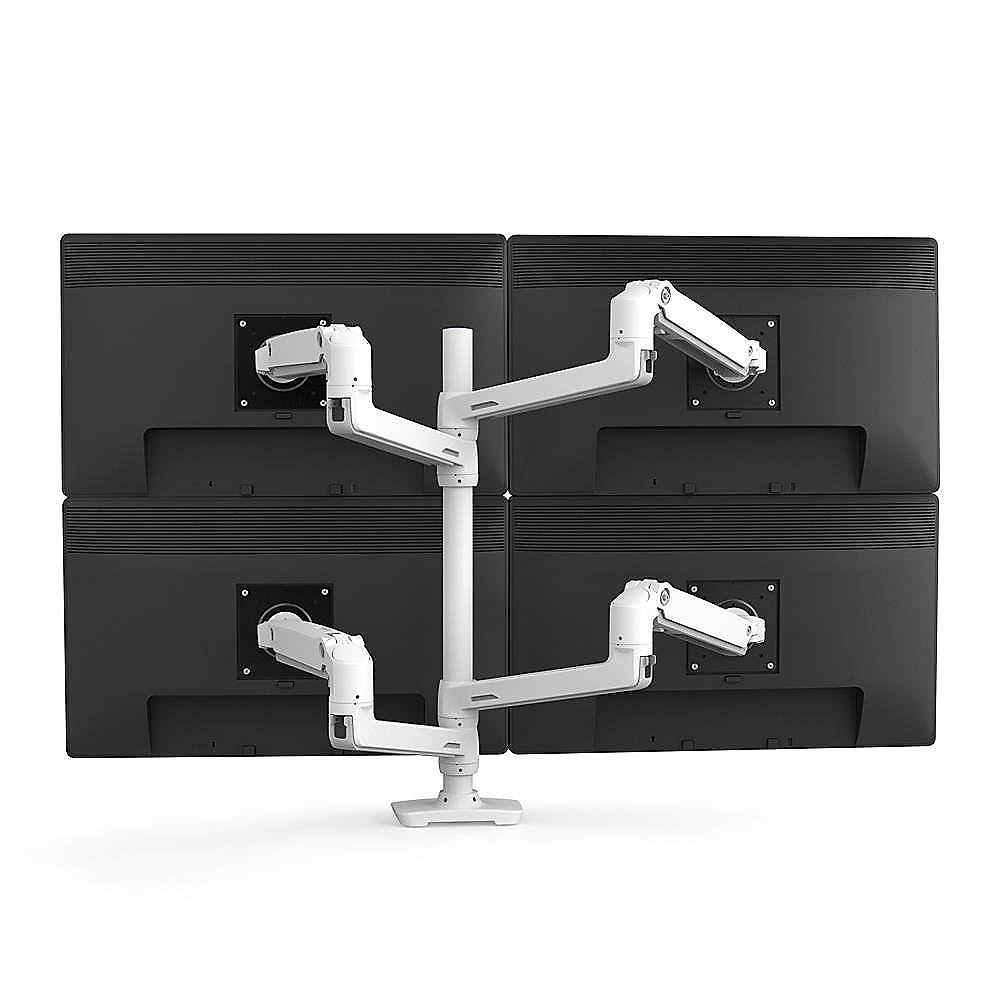 ErgotronLX Dual Monitorarm, Tischhalterung erweiterbar auf bis 4 Monitore (weiß)