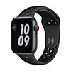 Apple Watch S6 Nike LTE 44mm Aluminium Space Grau Sportarmband Anthrazit Schwar