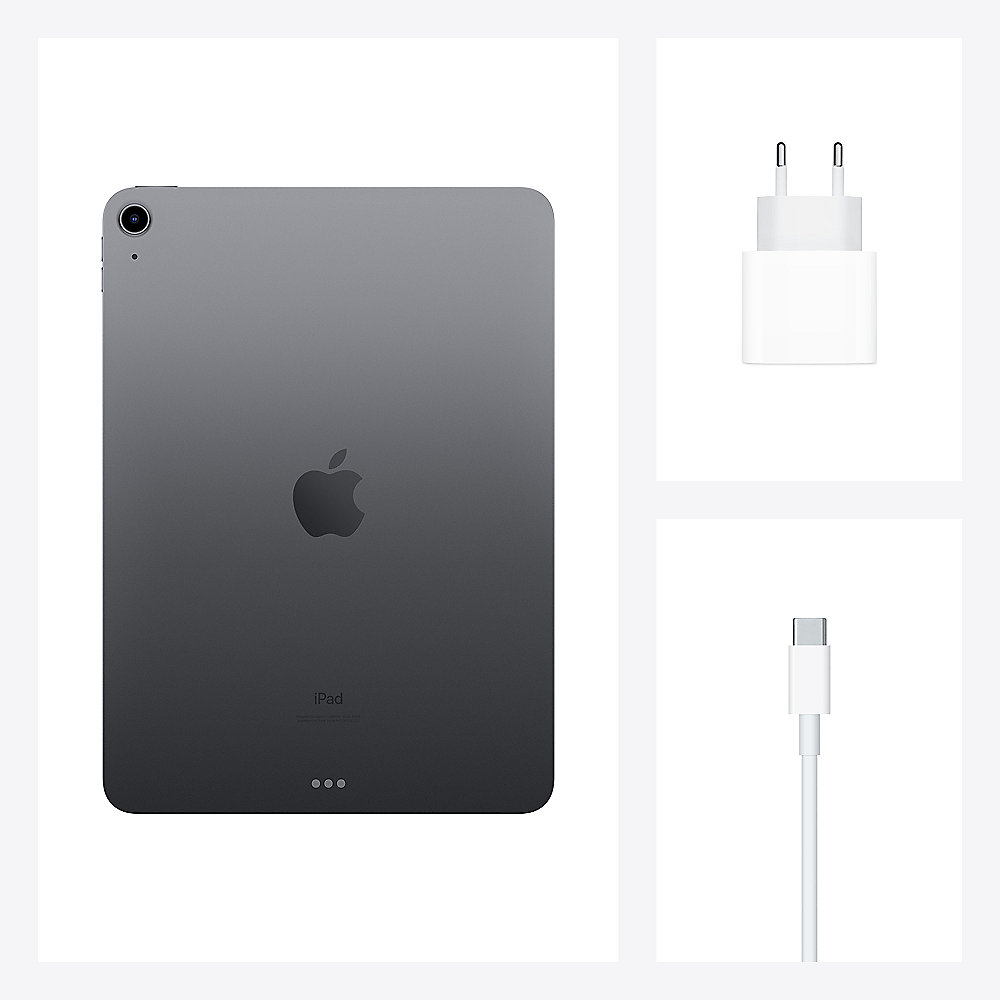 Apple iPad Air 10,9" 2020 Wi-Fi 64 GB Space Grau MYFM2FD/A