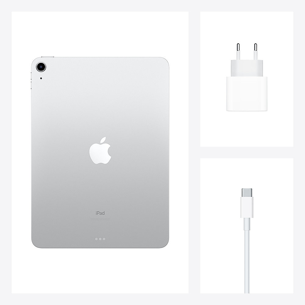 Apple iPad Air 10,9" 2020 Wi-Fi 64 GB Silber MYFN2FD/A