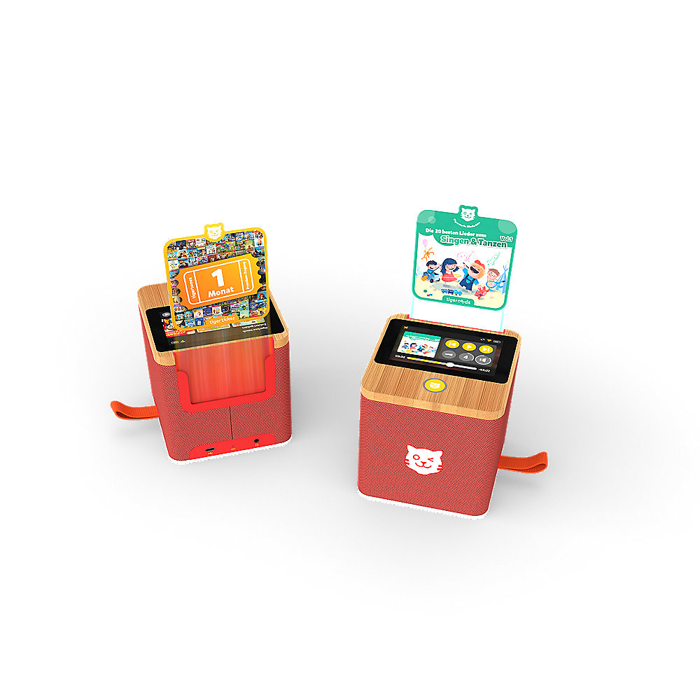 Tigerbox Touch Hörbox für Kinder mit Nachtlicht inkl. 1-Monatsticket rot