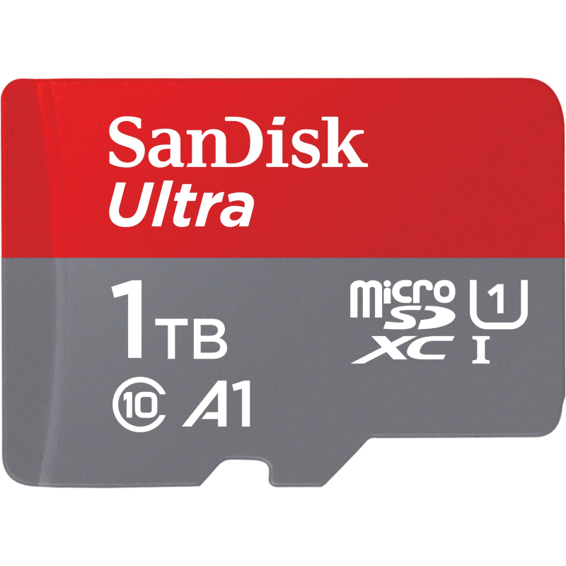 Sandisk  Ultra 1 TB microSDXC Speicherkarte Kit 2020 (120 MB/s, Cl 10, U1, A1) | 00619659183103