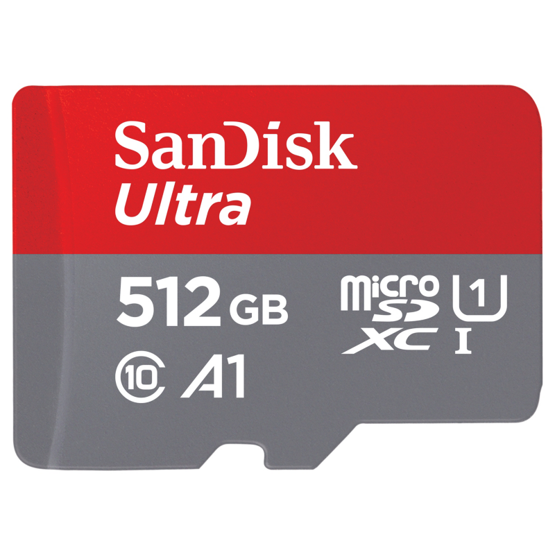 Sandisk  Ultra 512 GB microSDXC Speicherkarte Kit 2020 (120 MB/s, Cl 10, U1, A1) | 00619659183301