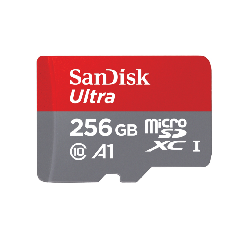 Sandisk  Ultra 256 GB microSDXC Speicherkarte Kit 2020 (120 MB/s, Cl 10, U1, A1) | 00619659183264
