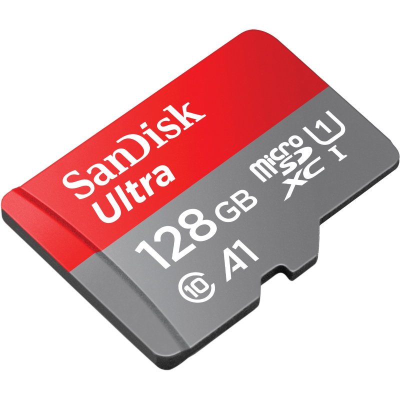 Sandisk  Ultra 128 GB microSDXC Speicherkarte Kit 2020 (120 MB/s, Cl 10, U1, A1) | 00619659183233