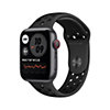 Apple Watch SE Nike LTE 44mm Aluminium Space Grau Sportarmband Anthrazit Schwar