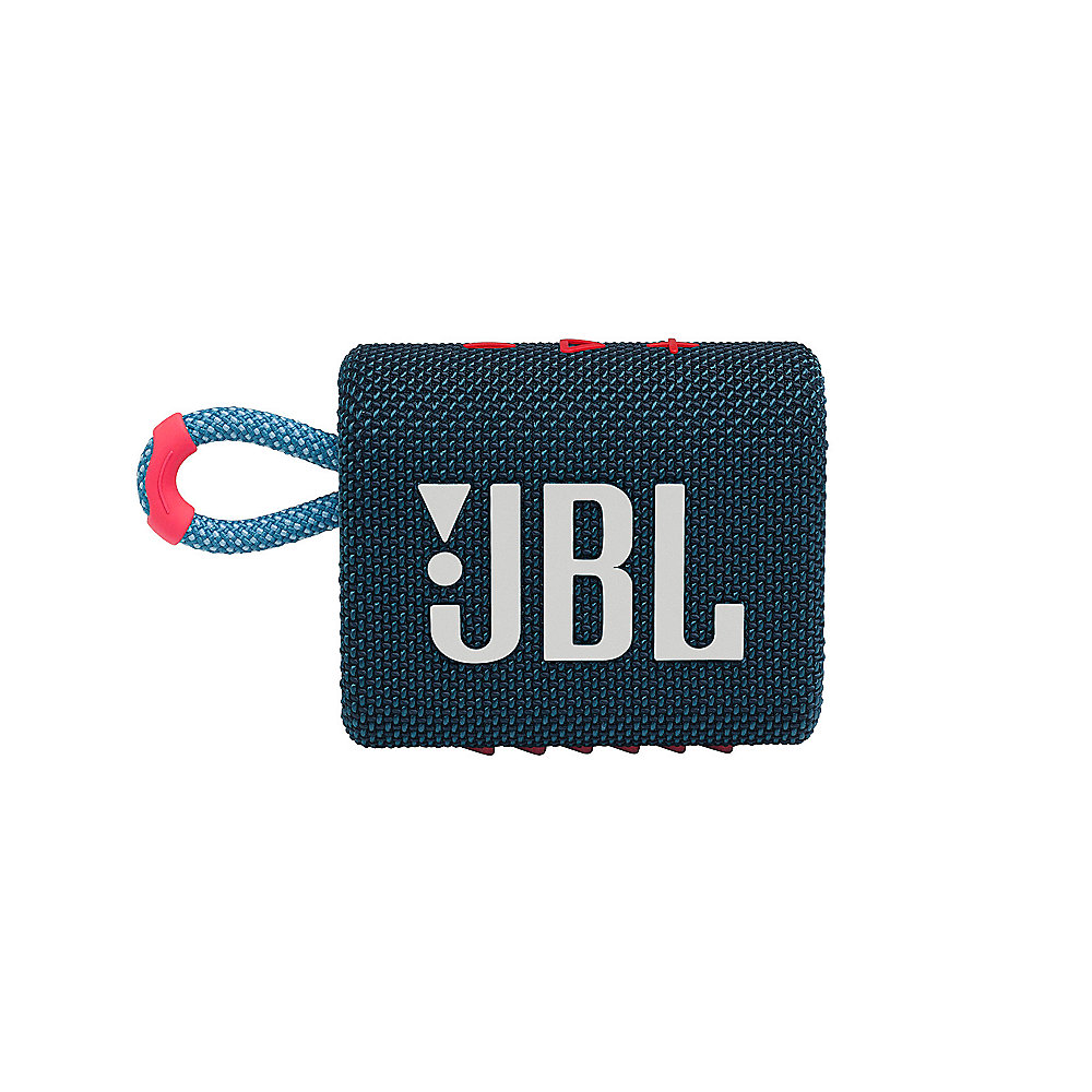 JBL GO 3 blau/pink Ultraportabler Bluetooth Lautsprecher IPX67