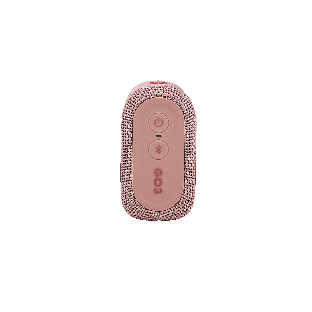 JBL GO 3 pink Ultraportabler Bluetooth Lautsprecher IPX67