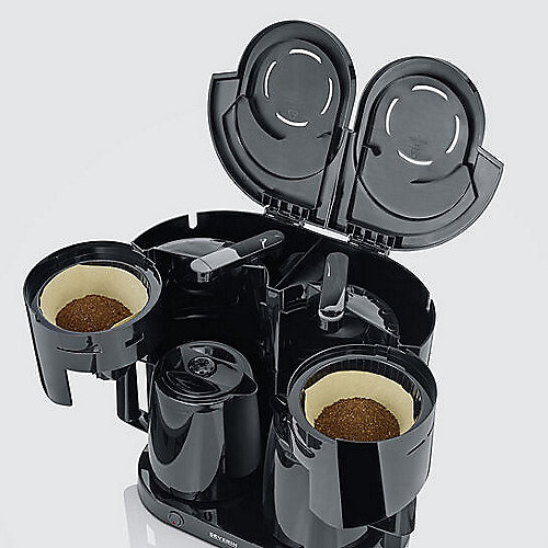 Severin KA 5829 Duo-Filterkaffeemaschine mit 2 Thermokannen schwarz