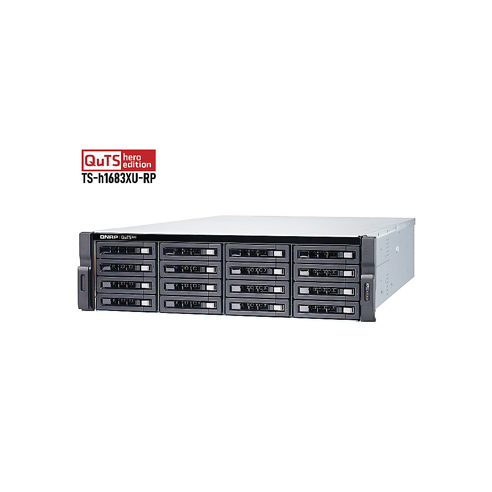 QNAP TS-h1683XU-RP-E2236-128G NAS System 16-Bay