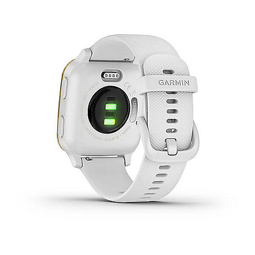 Garmin Venu Sq GPS-Fitness-Smartwatch weiß/gold HF-Messung