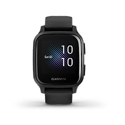 Garmin Venu Sq Music GPS-Fitness-Smartwatch grau/schiefer HF-Messung