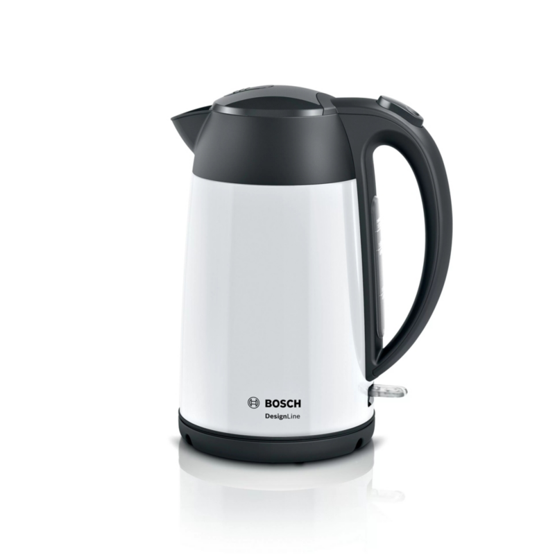 Bosch  TWK3P421 Wasserkocher, DesignLine, kabellos 1,7 l, 2.400 W, weiss | 04242005253241