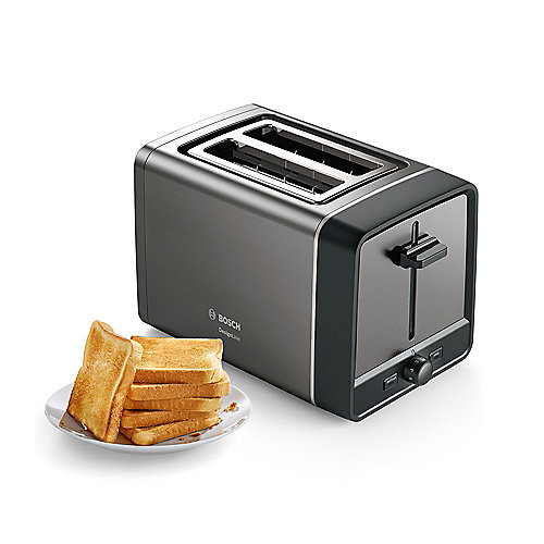 Bosch TAT5P425 Kompakt Toaster, DesignLine, schwarz
